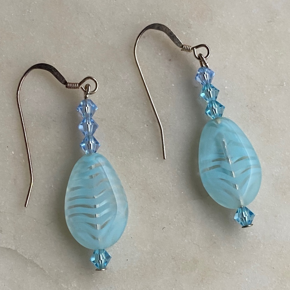 GORGEOUS ocean blue earrings